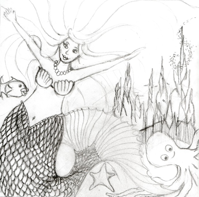 Mermaid 1 sketch